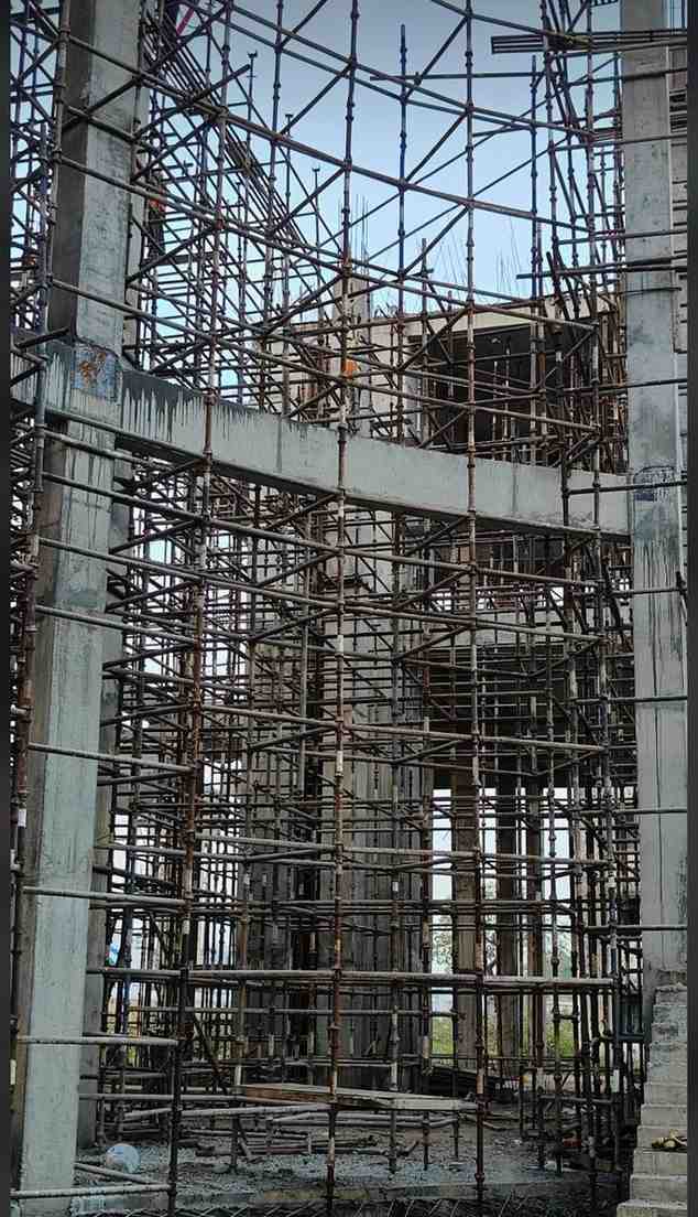 Slab support safety checklist with jack props and formwork